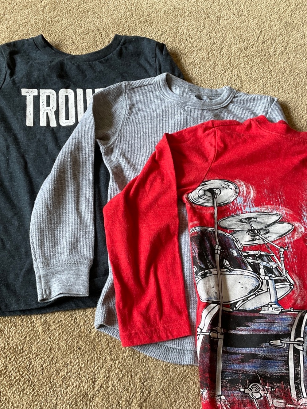 Bundle of 3 boys long sleeve top
